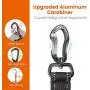 IOKHEIRA Dog Seat Belt, Updated 3-in-1 Multifunctional Pet Safety Belt Reflective Bungee Dog Car Harness with Hook Latch & Seatbelt Buckle, Swivel Aluminum Carabiner(Black) IOKHEIRA Dog Seat Belt, Updated 3-in-1 Multifunctional Pet Safety Belt Reflective Bungee Dog Car Harness with Hook Latch & Seatbelt Buckle, Swivel Aluminum Carabiner(Black)