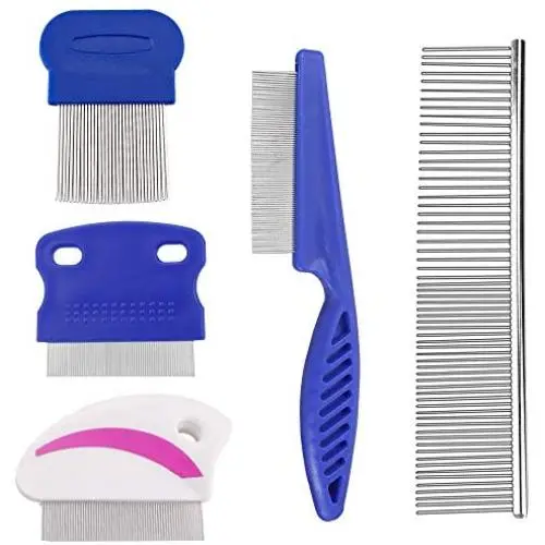 Sonku 5 Pcs Dog Tear Stain Remover Combs Set, Pets Stainless Steel Grooming Combs,Gently and Effectively Removes Stains,Mucus and Crust Sonku 5 Pcs Dog Tear Stain Remover Combs Set, Pets Stainless Steel Grooming Combs,Gently and Effectively Removes Stains,Mucus and Crust
