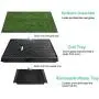 Grass Pee Potty Pad for Dog, Moclever Dog Grass Pad Tray with Drawer，25x20inch Fake Grass Portable Pet Potty Trainer Indoor&Outdoor, Best for Medium and Small Dog