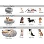 Thanaddo Calming Dog Cat Bed 202840 for Large Medium Small Dog Cat Plush Soft Cuddler Round Pet Nest Orthopedic Relief & Improved Sleeping