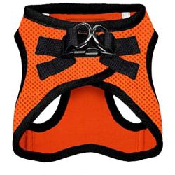 Best Pet Supplies Voyager Step-in Air Dog Harness - All Weather Mesh, Step in Vest Harness for Small and Medium Dogs Orange Base, XL (Chest: 21-23''), 207T-ORB-XL