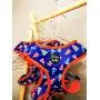 Pet Pooch Boutique Bojangles Pizza Dog Harness, 200 g, Size M, Blue