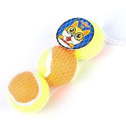 ZITION 3 Pack Squeak Dog Toy Tennis Balls