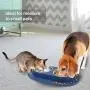 Flexzion Double Dog Bowl Feeding Station, Skid Proof Silicone Base with Spill Proof Raised Lip & Two 12oz Stainless Steel Bowls for Food and Water, Ideal for Small to Medium Size Dogs Cats Pet Flexzion Double Dog Bowl Feeding Station, Skid Proof Silicone Base with Spill Proof Raised Lip & Two 12oz Stainless Steel Bowls for Food and Water, Ideal for Small to Medium Size Dogs Cats Pet
