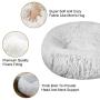 Zerohub Calming Dog Bed, Ultra Soft Faux Fur Donut Cuddler Dog Bed with Anti-Slip & Waterproof Base, Machine Washable Round Pet Bed for Small Medium Dogs and Cats (Multiple Sizes)