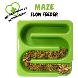 Slow Feed Food Bowl, Fun Maze Puzzle Designs Anti-Gulping No Choke Pet Feeders, Interactive Toy Feeding Game for Small, Medium, and Large Dogs