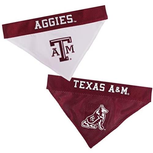 Pets First Collegiate Pet Accessories, Reversible Bandana, Texas A&M Aggies, Large/X-Large