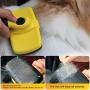 Cute Paws Self Cleaning Slicker Dog Brush, Great for Removing Underlying, Undercoat, Mats and Tangled Hair, Make Your Dog or Cat Comfortable Being Brushed with the Grooming Brush