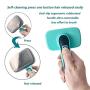 Self-Cleaning Slicker Brush + FREE 7'' Stainless Steel Comb, Pain-free Bristle Cat Dog Grooming Brush Removes Tangled Hair，Dirt，Dander and Reduces Shedding and Tangling for All Hair Types Pet