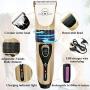 ECARE Dog Clipper Cordless, Dog Electric Hair Trimmer Low Noise Rechargeable Cat Hair Trimmer Cordless Professional with Comb Guides Scissors for Dogs Cats Horse etc.