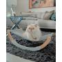 Furry Tom Premium Cat Bed - Rocking and Static Cat Hammock - Modern and Minimalist Pet Bed - Pine Wood and Linen - Elephant Gray Furry Tom Premium Cat Bed - Rocking and Static Cat Hammock - Modern and Minimalist Pet Bed - Pine Wood and Linen - Elephant Gray