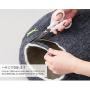 Kivikis Cat Bed, House, Cave, Nap Cocoon, Igloo, 100% Handmade from Sheep Wool Size: Large, L for 6-8 kg (12-16 pounds) cat. (Snow White)