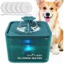 WEGOLIMME Pet Water Fountain, 102oz/3L Automatic Cat Water Fountain Dog Water Dispenser with 5 Replacement Filters, Super Quiet | Smart LED Night Light | Hygienic Environmentally Friendly