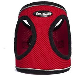 Bark Appeal Reflective Mesh Step in Harness, X-Small, Red