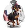 Dxichy Chasing The Wild Boar - - Boar,Unisex 3D Print Pullover Hooded Hoodies with Big Pocket Forest S