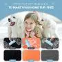 DELOMO Pet Hair Remover Roller - Dog & Cat Fur Remover with Self-Cleaning Base - Efficient Animal Hair Removal Tool - Perfect for Furniture, Couch, Carpet, Car Seat