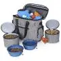 Dog Travel Bag for Supplies - Make Travel Easier with Our Dog Bag for Travel - Includes Pet Travel Bag Organizer, 2 Collapsible Dog Bowls, 2 Dog Food Travel Bag - Dog Travel Bags for Dogs on The Go Dog Travel Bag for Supplies - Make Travel Easier with Our Dog Bag for Travel - Includes Pet Travel Bag Organizer, 2 Collapsible Dog Bowls, 2 Dog Food Travel Bag - Dog Travel Bags for Dogs on The Go