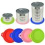 HUASENG Pet Food Can Covers,Universal Silicone Dog & Cat Food Can Lid Cover with Suitable for Three Sizes