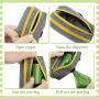 3 Pieces Dog Poop Dispenser with Double Zipper and 3 Roll of Waste Bags Leak-Proof Dog Waste Bags Oxford Cloth Waste Bag Dispenser Dog Poop Holder (Eye-catching Colors)