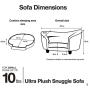 Enchanted Home Pet Ultra Plush Snuggle Pet Bed in Dark Grey