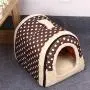 Obundi Winter 2-in-1 Covered Cat Bed Portable Indoor Pet House Unique Cozy Plush Foldable Small Dog House 7 Colors Obundi Winter 2-in-1 Covered Cat Bed Portable Indoor Pet House Unique Cozy Plush Foldable Small Dog House 7 Colors