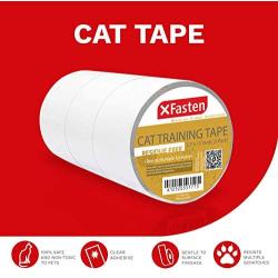 XFasten Anti-Scratch Cat Training Tape, Clear, 2.5-Inches x 15 Yards