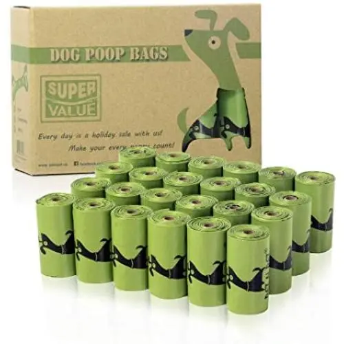 PET N PET Dog Poop Bag 360 Counts Poop Bags 24 Refill Rolls - Containing EPI Additives Meets ASTM D6954 Dog Waste Bags - Unscented Leak Proof Poop Bags For Dogs