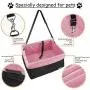 JESPET Dog Booster Seats for Cars, Portable Dog Car Seat Travel Carrier with Seat Belt for 24lbs Pets JESPET Dog Booster Seats for Cars, Portable Dog Car Seat Travel Carrier with Seat Belt for 24lbs Pets