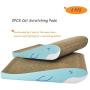 Yunkee Cat Scratcher Cardboard for Indoor Cats, Cat Scratching Pads Recycle Corrugate Scratcher Cat Scratch Lounge Long Lasting Reversable(Whale, 2PCS)