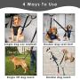 Lukovee Double Dog Seat Belt, Detachable Dual Pet Car Seatbelt Headrest Restraint Safety Belt Adjust No Tangle Dog Leash Reflective Elastic Bungee Lead Splitter for Vehicle Travel Walking 1 or 2 Dogs