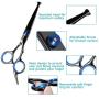 Dog Grooming Scissors Kit,5 Pcs of Professional Safe Stainless Steel Pet Grooming Scissors Hair Trimming Shears Rounded Tip Sharp Durable Shears with Pet Grooming Comb in Kit