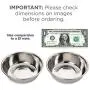 Bonza Two Piece Replacement Stainless Steel Dog Bowls for Pet Feeding Station. For Small Dogs and Cats,12oz Bonza Two Piece Replacement Stainless Steel Dog Bowls for Pet Feeding Station. For Small Dogs and Cats,12oz