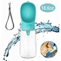 PETnSport Dog Water Bottle - Leak Proof Portable Puppy Water Dispenser with Drinking Feeder for Pets Outdoor Walking, Hiking, Travel - Light Weight Food Grade Plastic