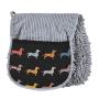 Color Dot Dogs Super Shammy Absorbent Quick Drying Machine Washable Hand Pocket Clean Dog Towel(ccLa)