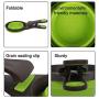 Measuring Cup Scoop for Dogs Cats Food Water Silicon Scoop Bowl 3 in 1 Multifunctions 16oz 473ml 2 Cup Capacity for Pet Food