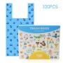 Green Standard Products 100% Biodegradable Multi-Purpose Bags with Handles (Diapers, Dog Poop etc.), 100 Count