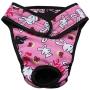 TiaoBug Reusable Washable Female Dog Pants Season Heat Menstruation Period Knickers Bitch Sanitary Nappy Underwear Briefs Pink XL