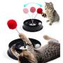 Roamwild Scratcher Play Set for Cats Scratching Pad & Cat Toy Cat Lounge & Interactive Ball Toys Product with Rotating Catnip Compartment