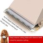 HFAN Dog Clippers, Professional Cordless Low Noise Rechargeable Grooming Trimmer Hair Electric Shaver Kit Pet Clippers with 4 Comb Guides Scissors for Dogs, Cats and Other Animals