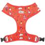 Bulltastic Candy Crush Reversible Dog Harness – Reversible, Comfortable, Adjustable, Easy to Clean – Fits Bulldogs, Pugs, and Other Dog Breeds