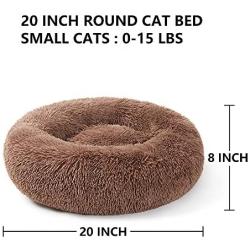 ANWA Cat Bed for Indoor Cats, Self Warming Cat Bed Washable