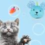 Aisumi Multifunction Lovely Cat Gloves Toy Portable Fashion Toy Pets Interactive Funny