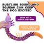 SCENEREAL Dog Squeaky Toy - Snake 2 Pack Stuffed Puppy Chew Toy Interactive Game Toys for Small Medium Dogs, Puppy