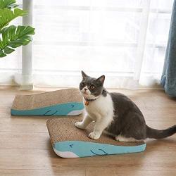 MSBC Cat Scratcher Cardboard, Kitty Cat Scratching Pad Recycle Corrugate Scratcher Cat Scratch Bed Long Lasting Reversable