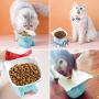 Legendog Ceramic Cat Bowls, Raised Cat Bowls Cat Food Bowls Cat Bowls Elevated, Elevated Porcelain Pet Feeder Bowl Protect Cats Spine