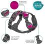 Embark Adventure Dog Harness, Easy On and Off with Front and Back Leash Attachments & Control Handle - No Pull Training, Size Adjustable and Non Choke