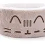 Pusheen Sleepy Face Cuddling Grey Cat Bed, 18'' L X 18'' W X 6.5'' H, One Size Fits All, Gray / White