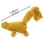 SMALLLEE_LUCKY_STORE XCW0009 Pet Tortoise Rope Chew Toy for Dogs, Green, Medium