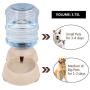 PIVBY Pet Water Dispenser Station Automatic Gravity Dog Water Bowl Cat Drinking Fountain Bottle Bowl Dish Stand 1 Gal(3.8L)