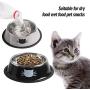 Stainless Steel Cat/Dog Bowls with Rubber Base Non-Slip Puppy Dish,Pets Feeder Bowl and Water Bowl Perfect Choice